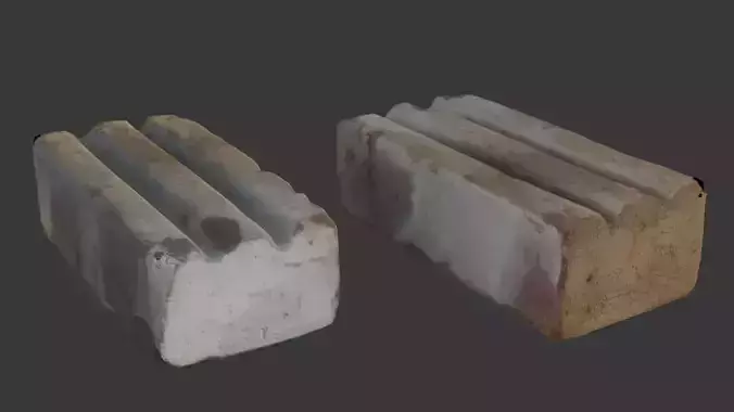 Old Concrete Brick 3D Scan