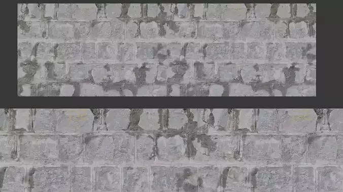 Old Weathered Brick Wall 3D Texture Scan