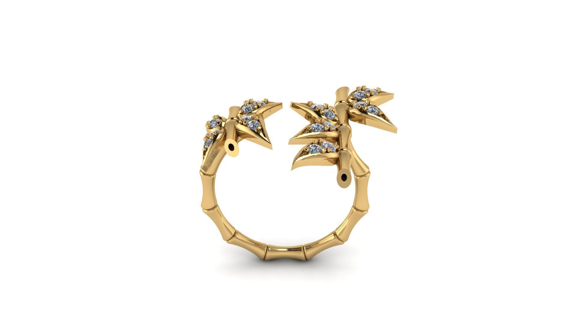 Bamboo Ring 3D print model_12