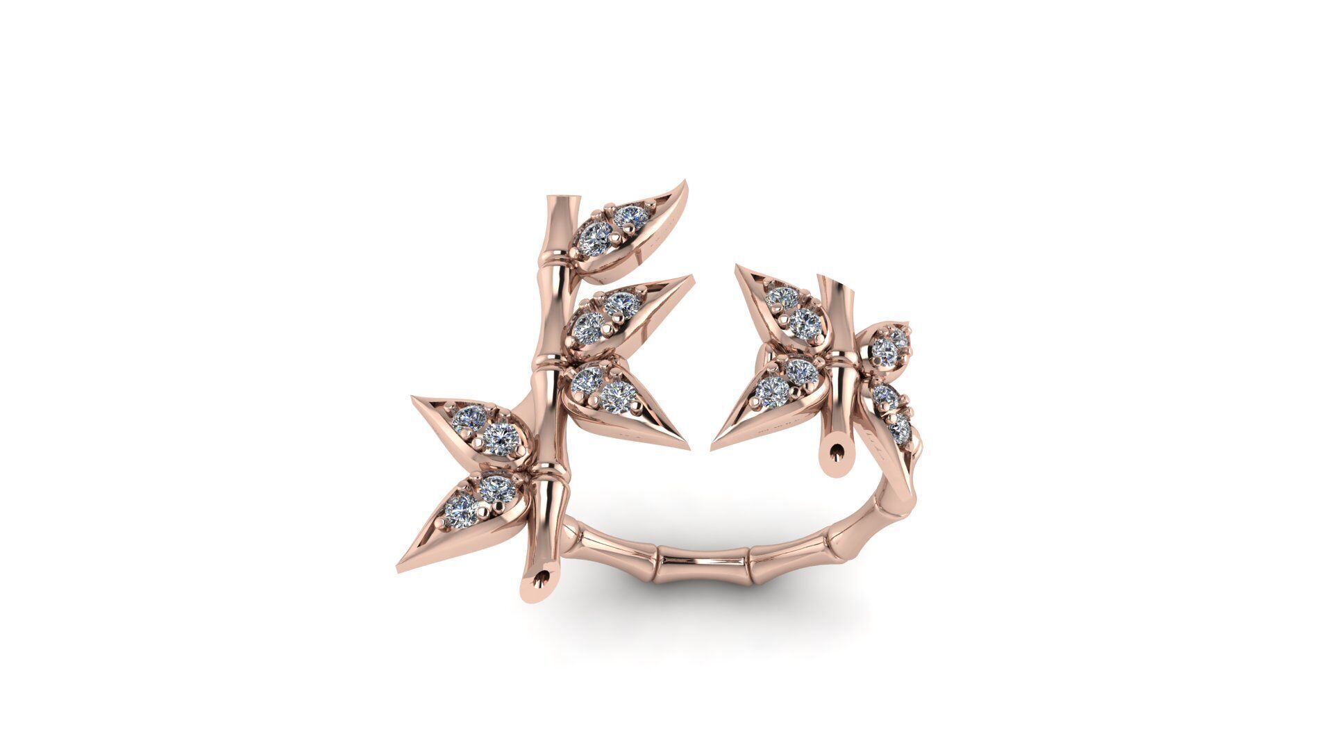 Bamboo Ring 3D print model_5