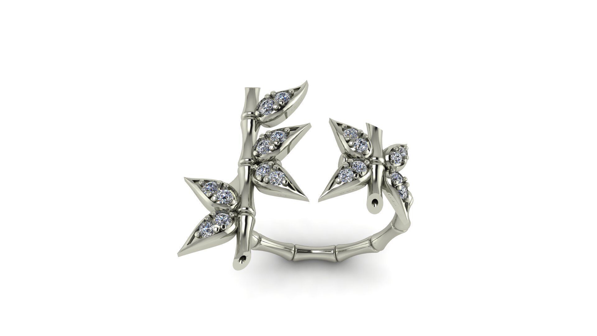 Bamboo Ring 3D print model_4