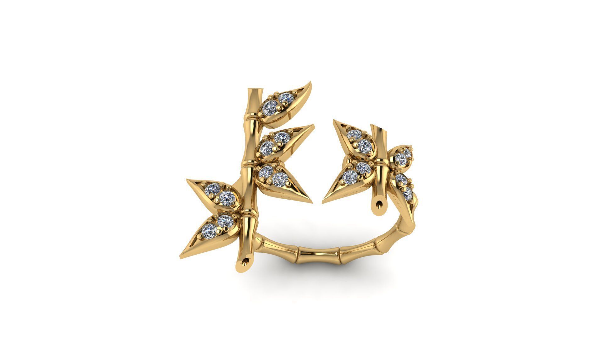 Bamboo Ring 3D print model_3