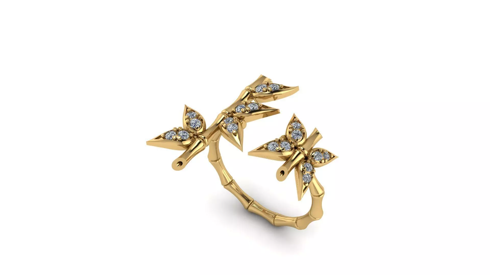 Bamboo Ring 3D print model_0