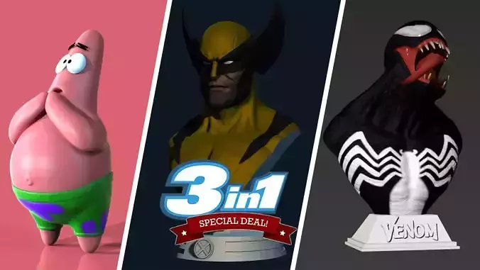 Bundling 3in1 Package STL