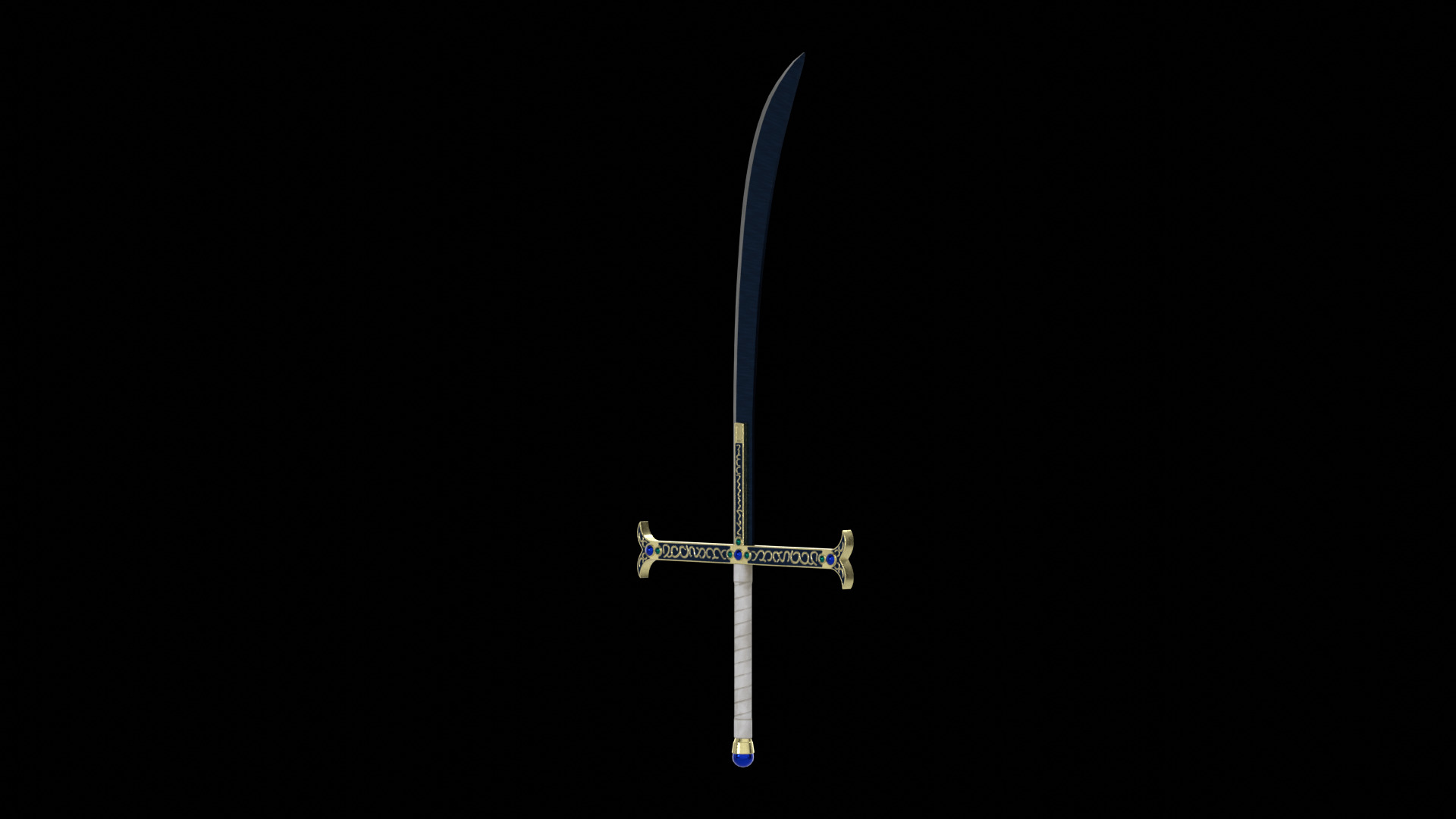 Dracule Mihawk Blade Low-poly 3D model_6