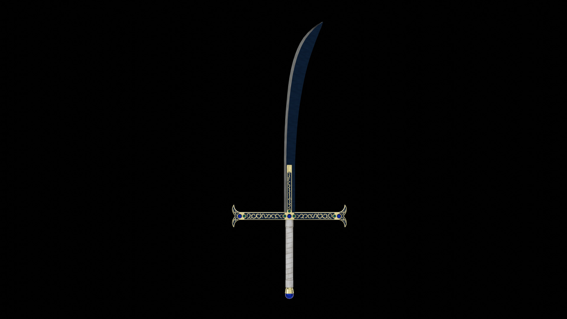 Dracule Mihawk Blade Low-poly 3D model_5