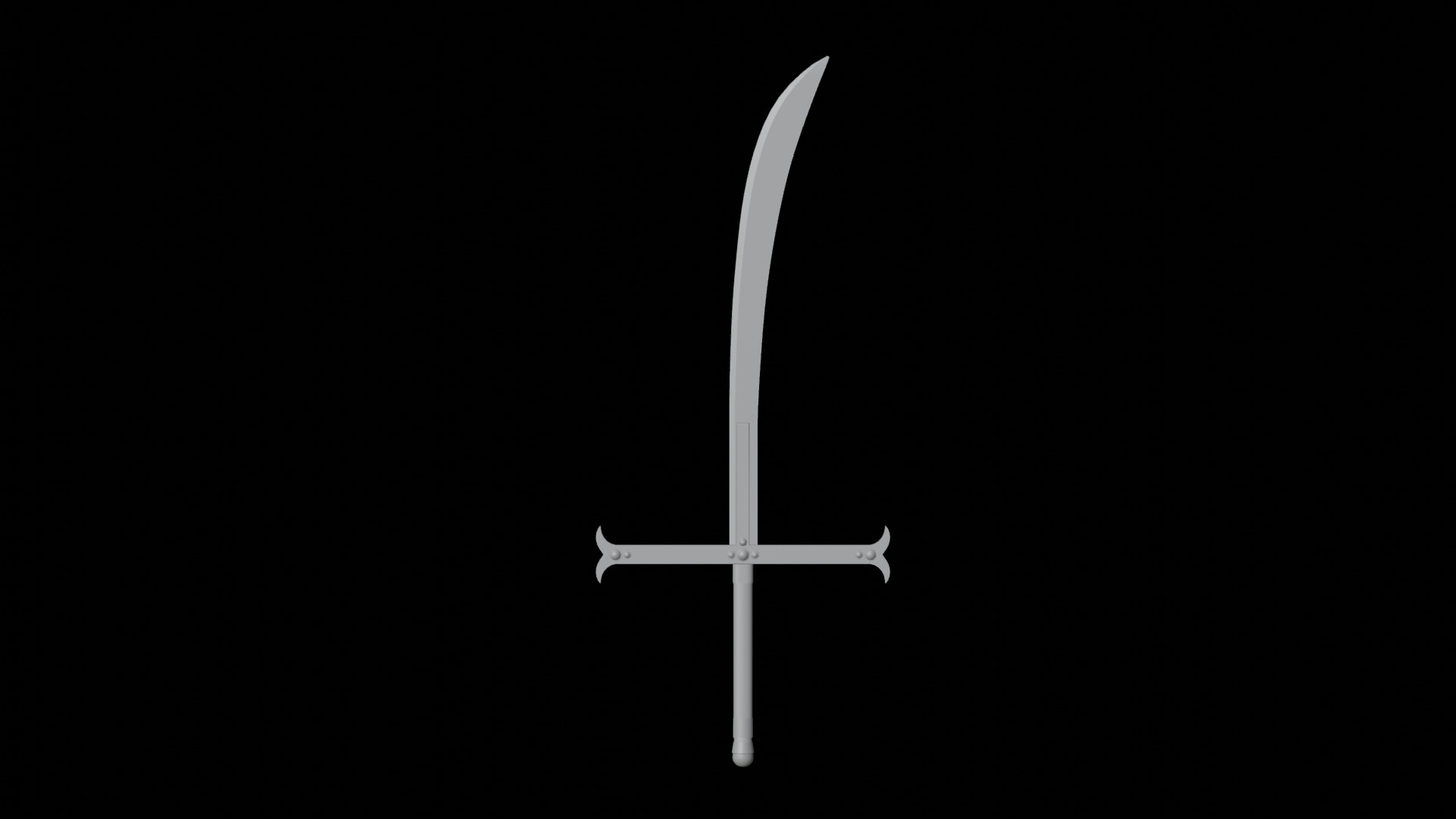 Dracule Mihawk Blade Low-poly 3D model_13