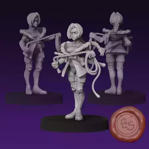 Sonia Belmont - Castlevania - 32mm Scale Miniature 3D print model