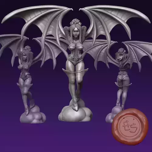 Succubus - Castlevania - 32mm Scaled Miniature 3D print model