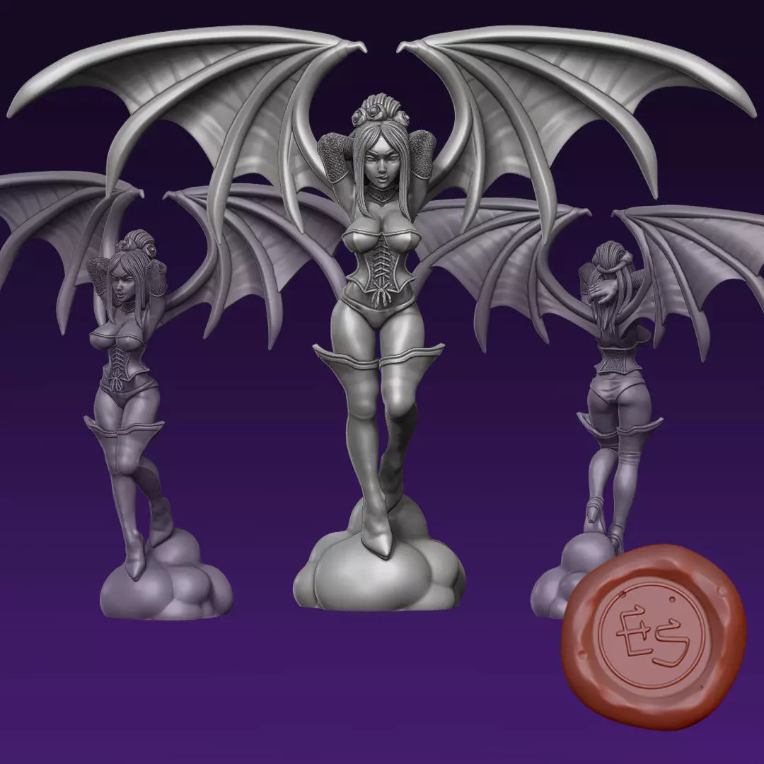 Succubus - Castlevania - 32mm Scaled Miniature 3D print model