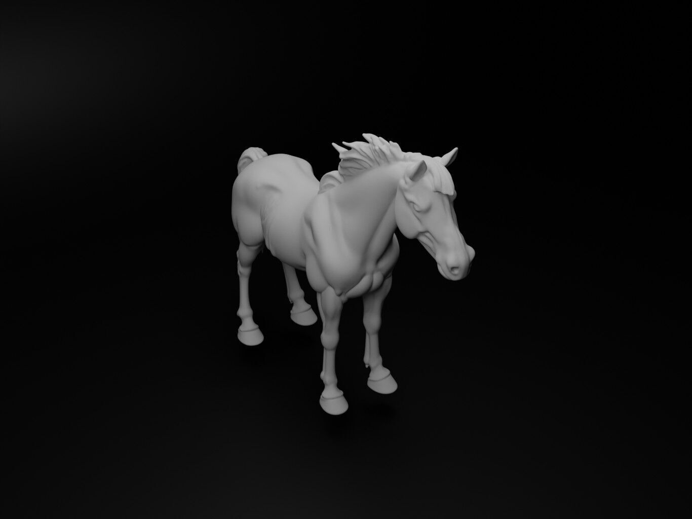 horse hybrid figure 3D print model_2
