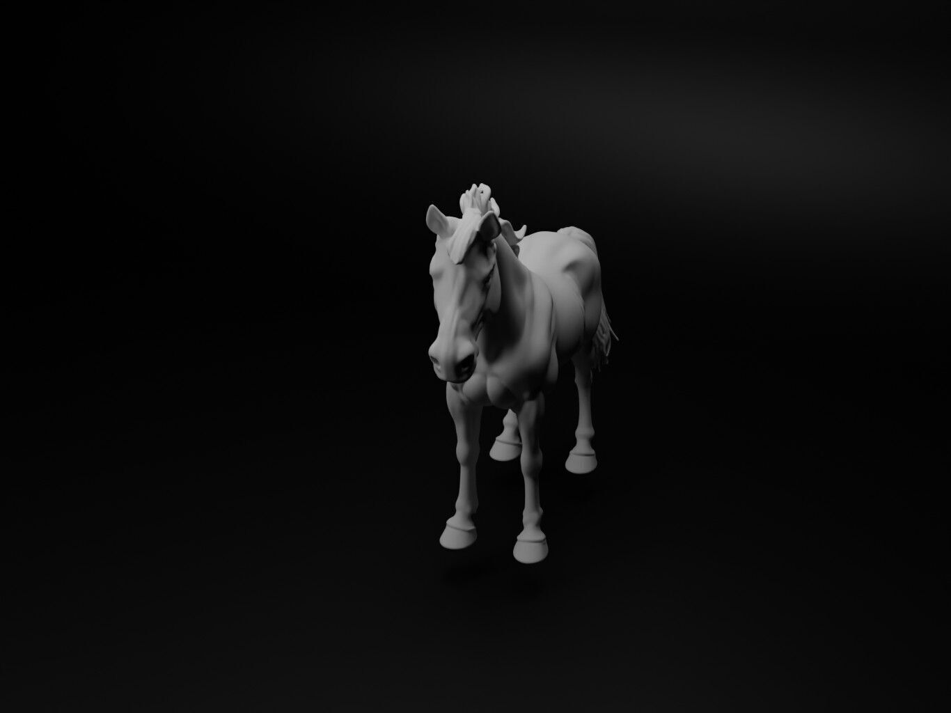 horse hybrid figure 3D print model_1