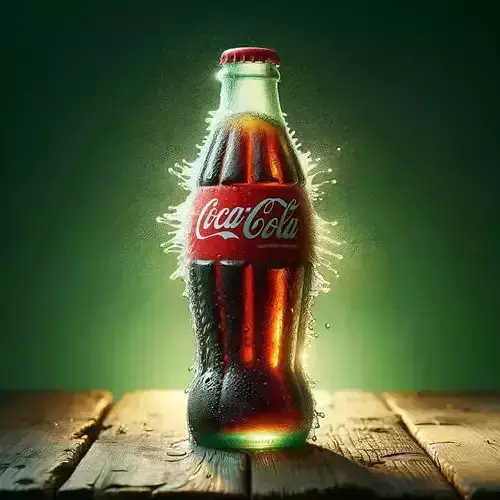 Coca Cola Bottle  Low Poly 3D Model