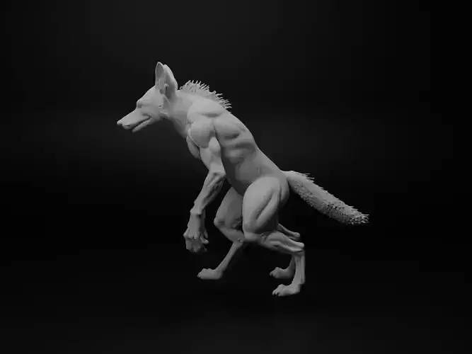 jackal hybrid figure 3D print model