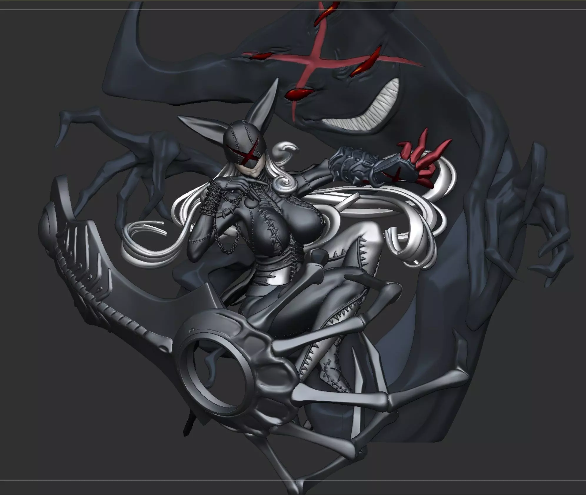 Lady Devimon degimon story demon 3D print model
