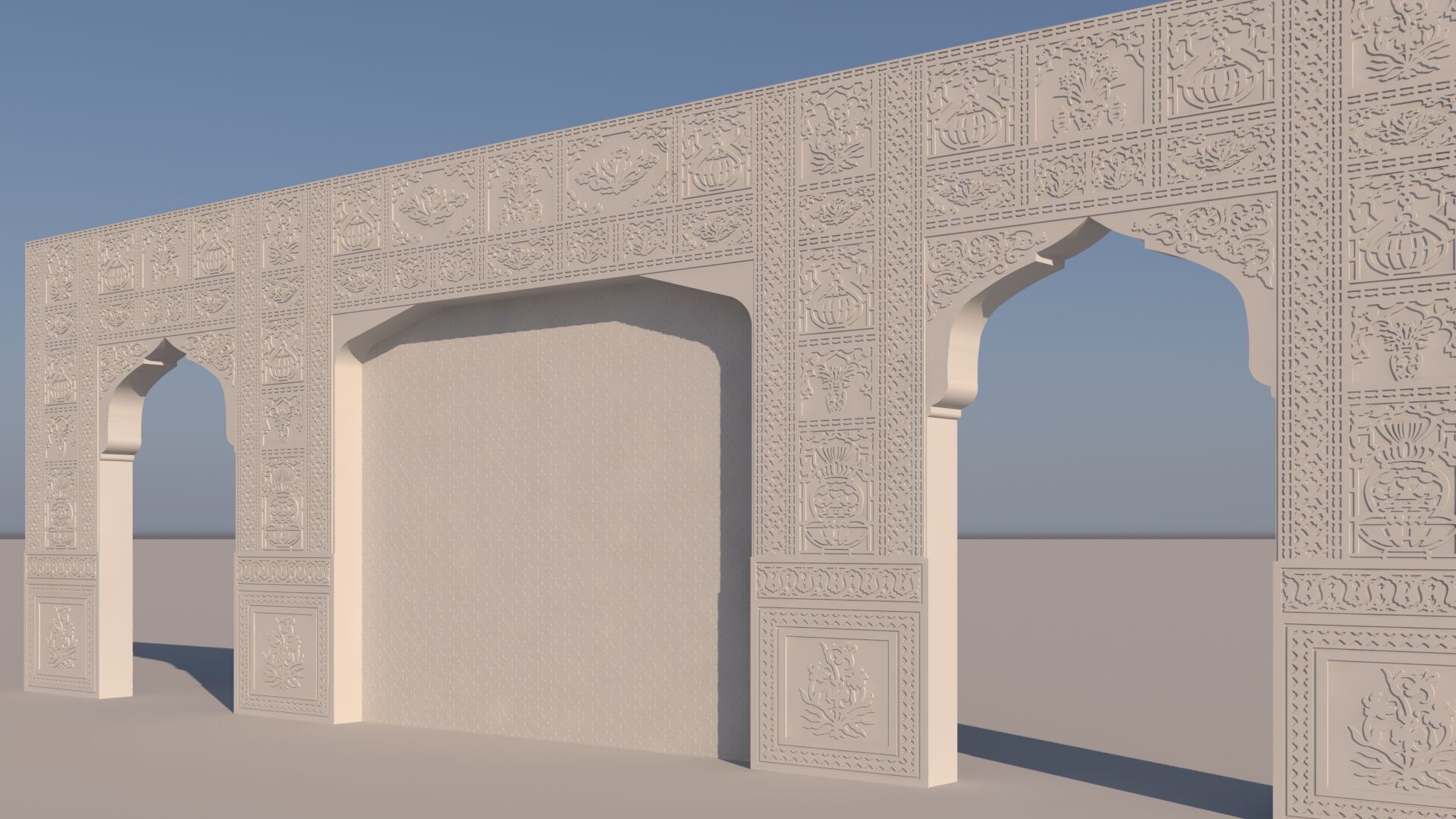 Indian Wall 3D model_6