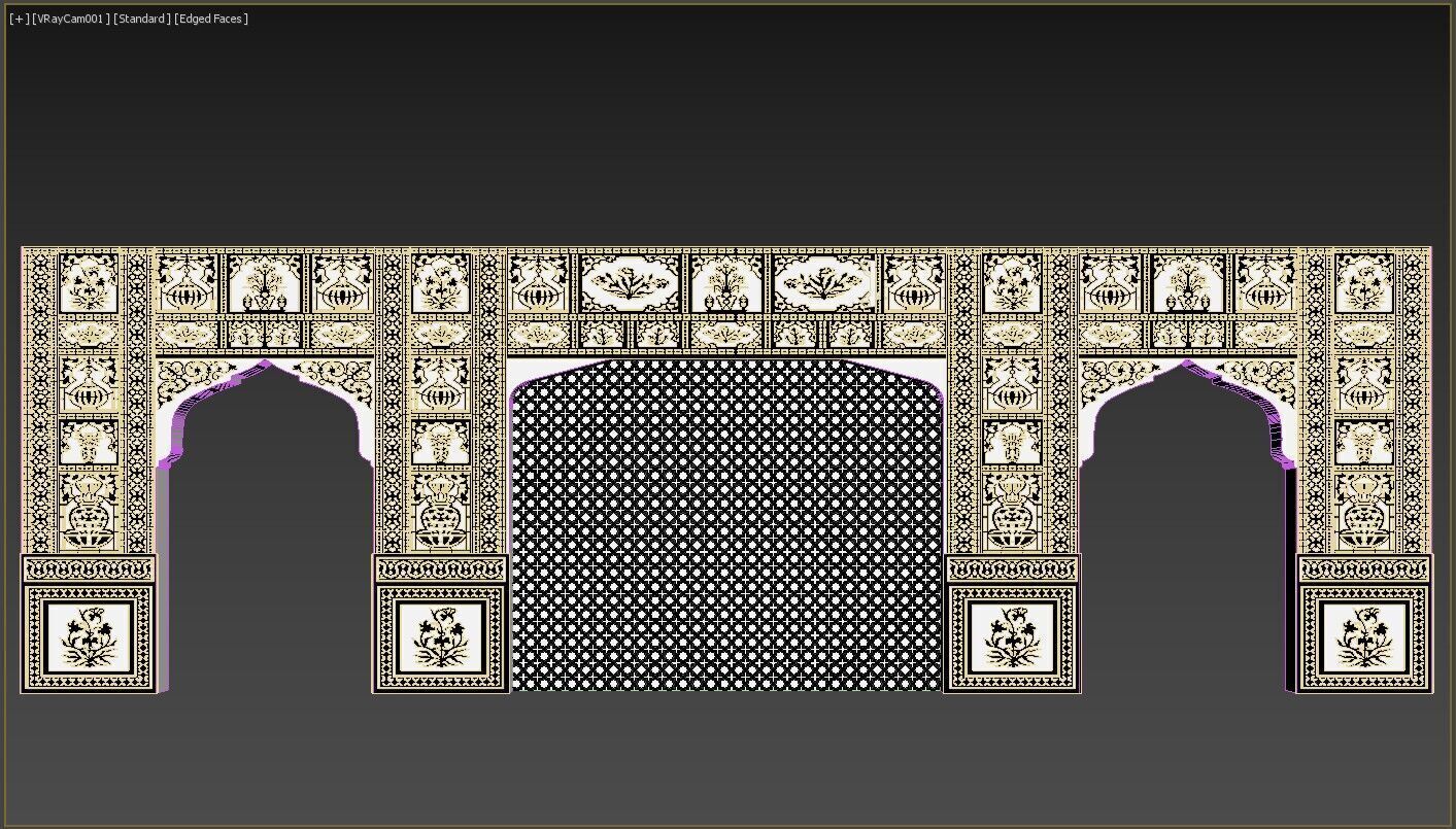 Indian Wall 3D model_8