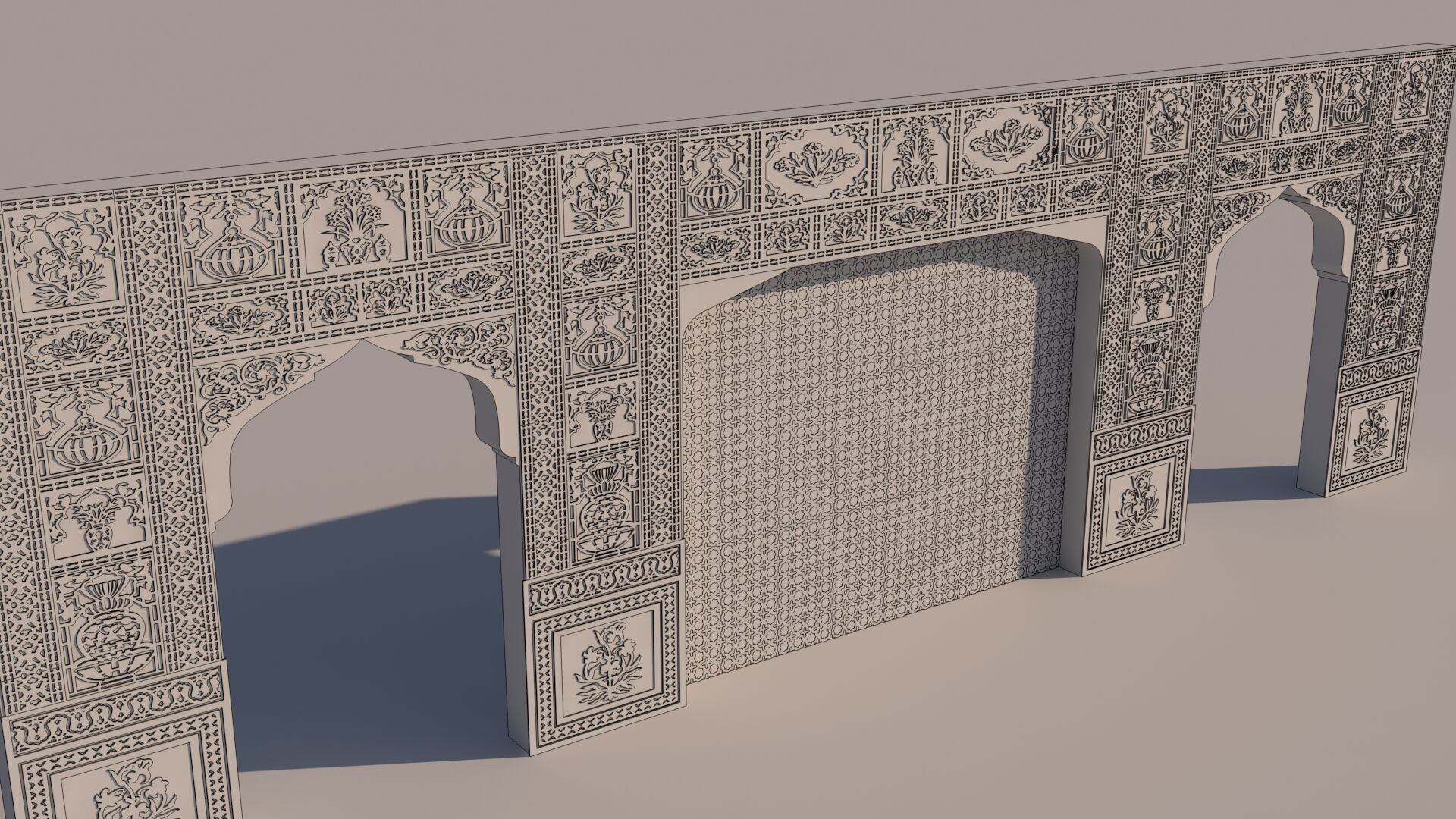 Indian Wall 3D model_1