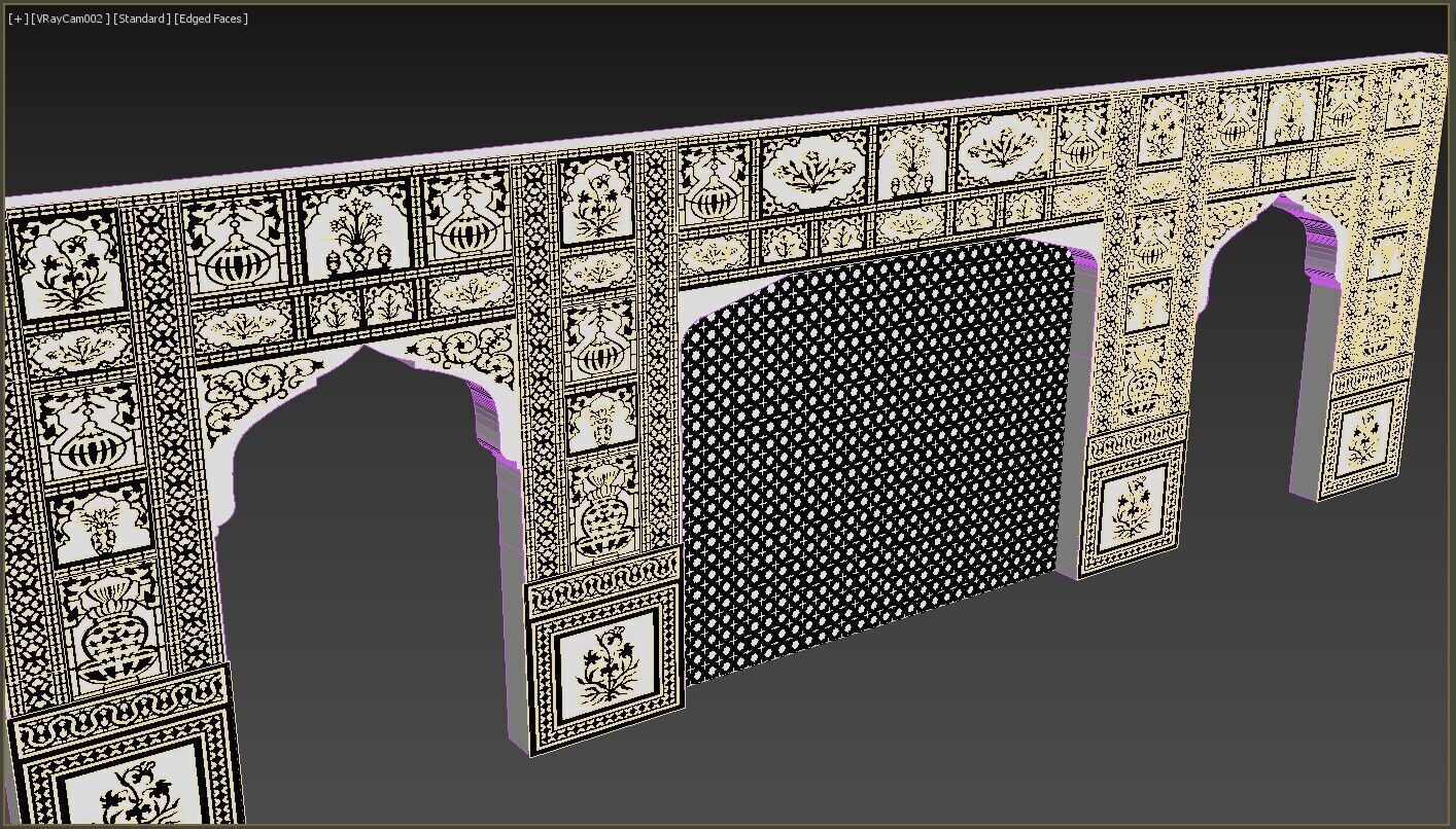 Indian Wall 3D model_9