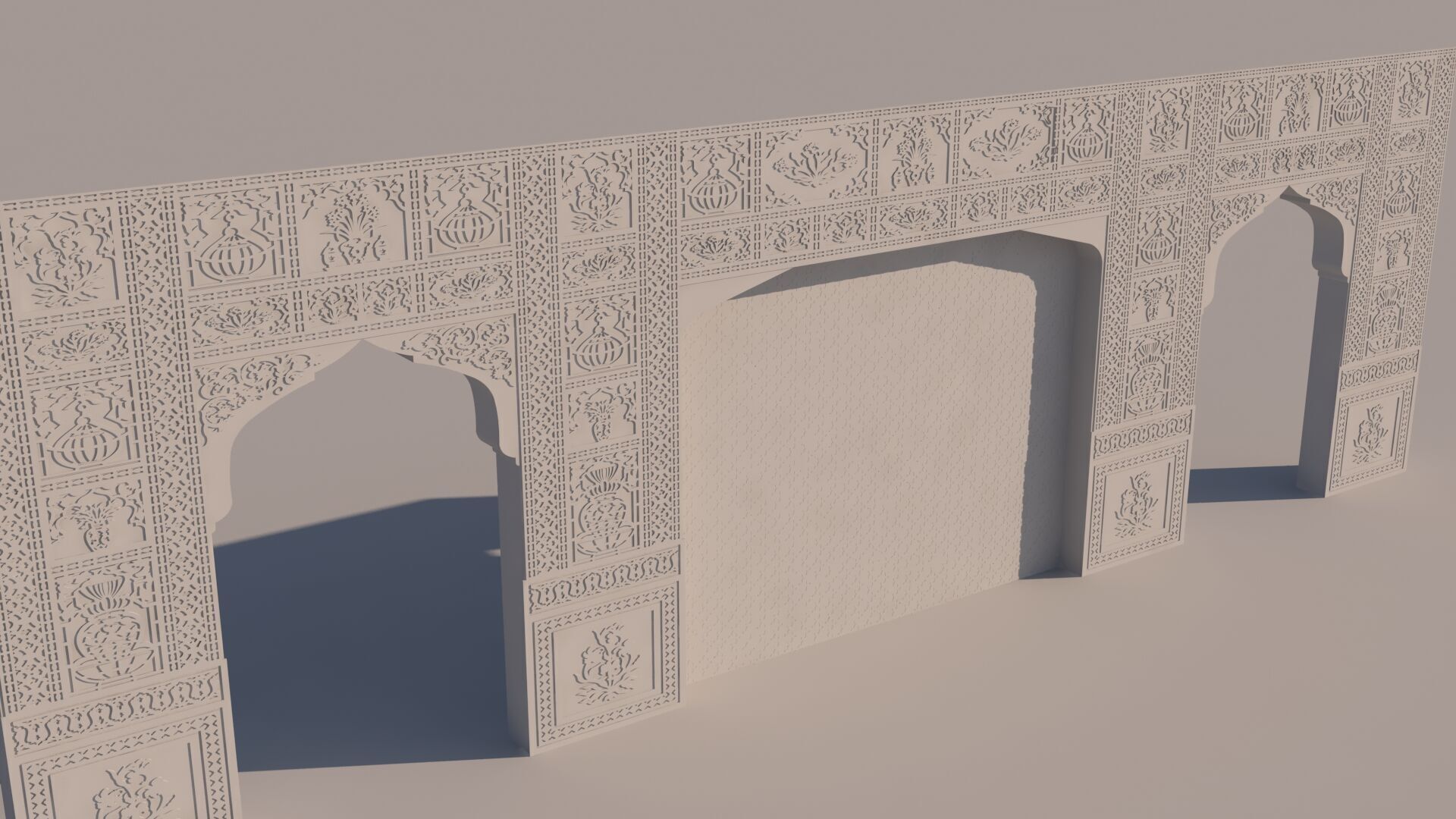 Indian Wall 3D model_5