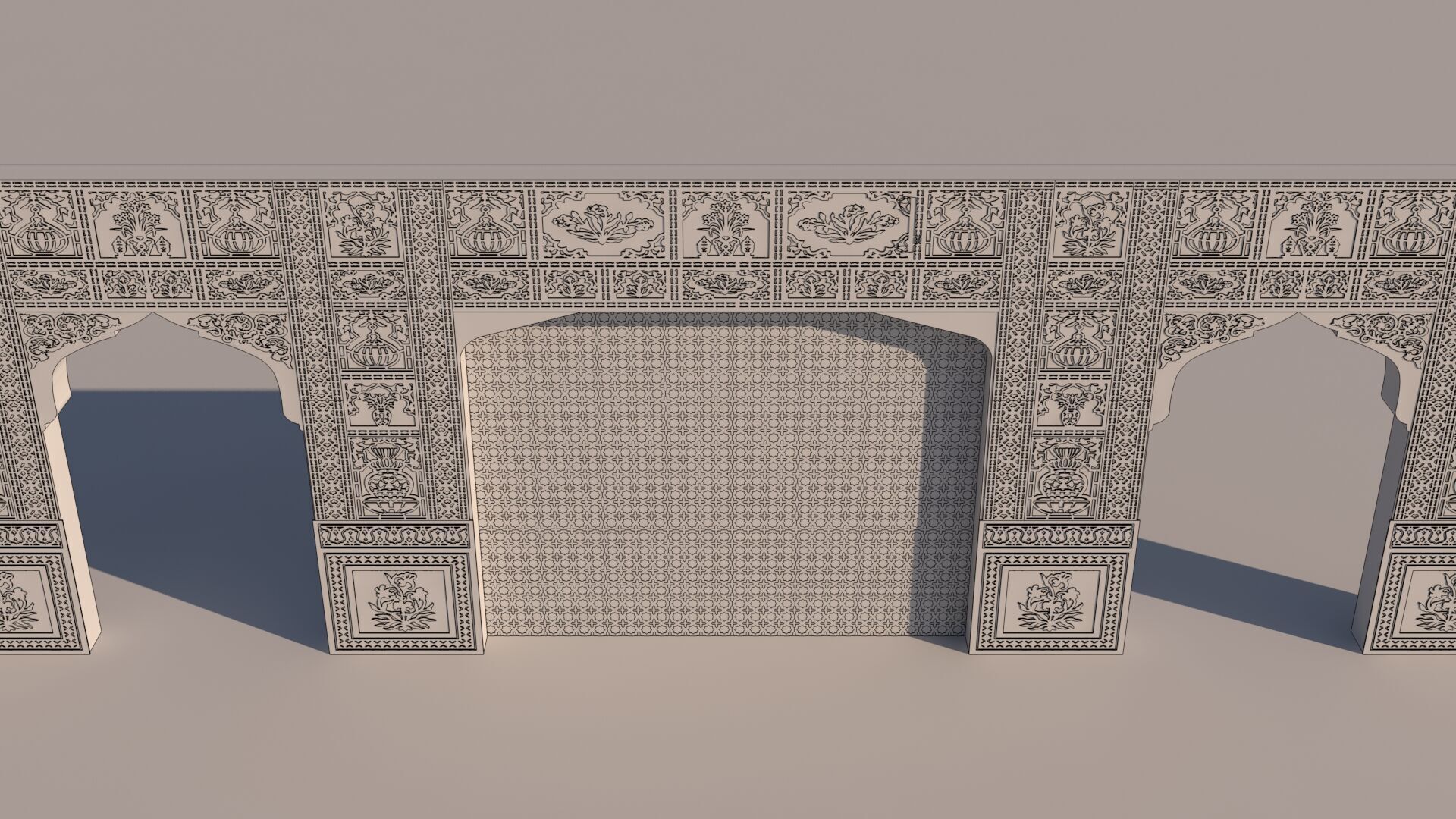 Indian Wall 3D model_3