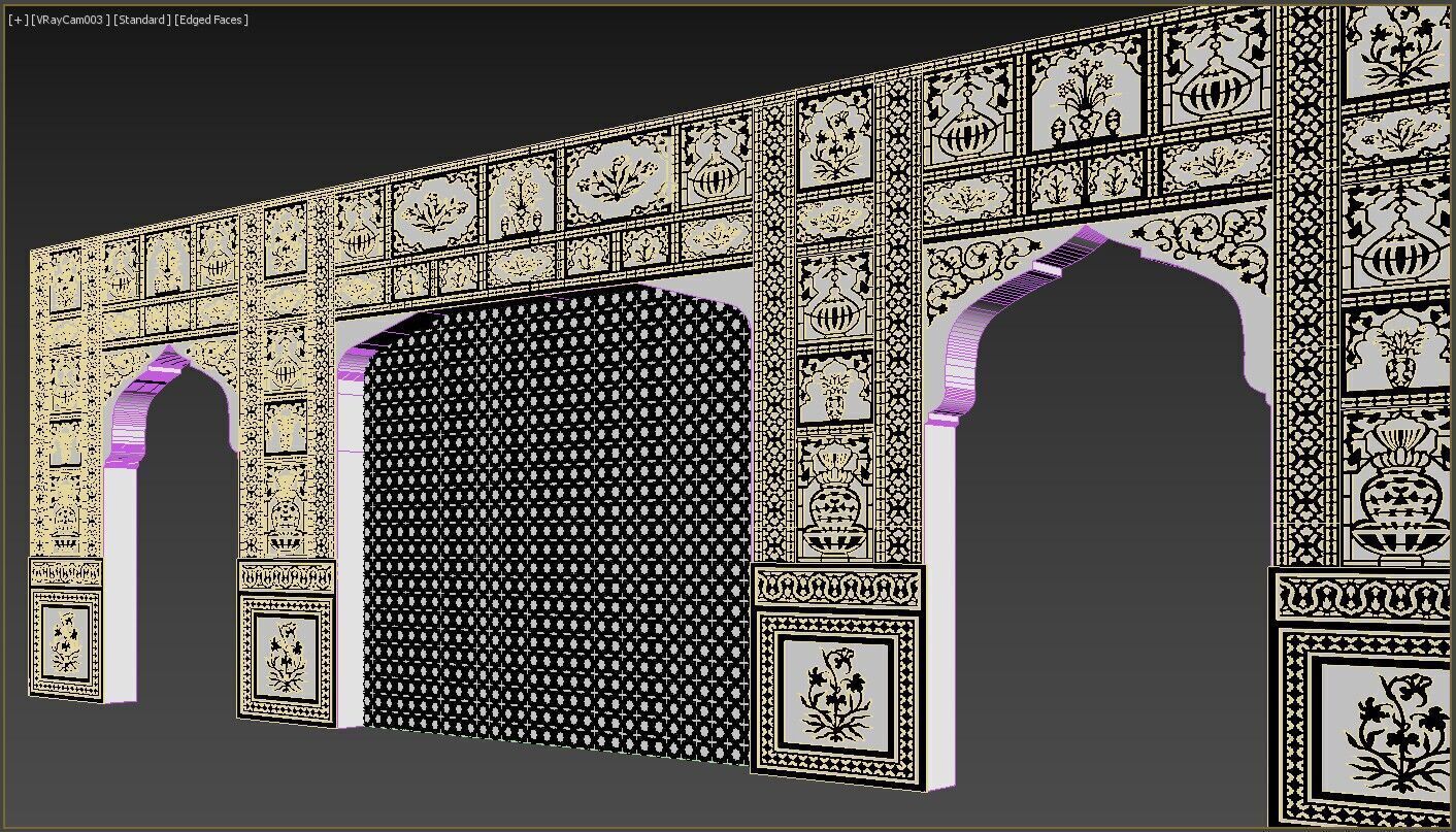 Indian Wall 3D model_10