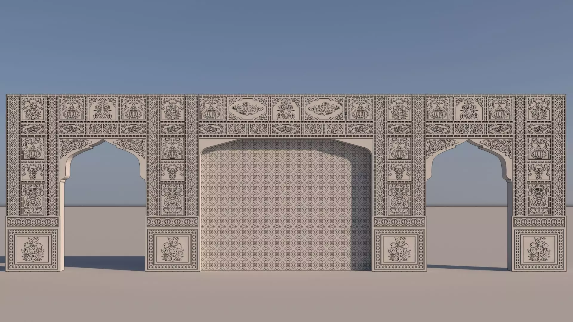 Indian Wall 3D model_0