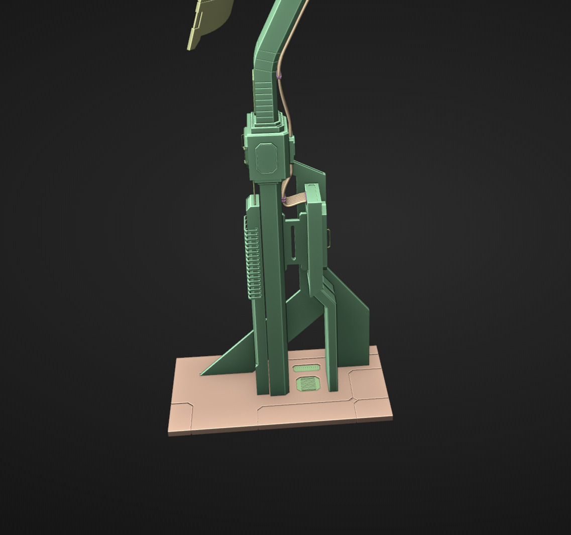 Sci-Fi Antenna Model 3D model_9