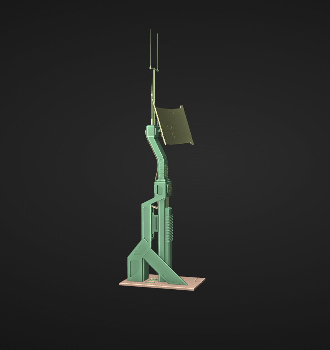 Sci-Fi Antenna Model 3D model_6