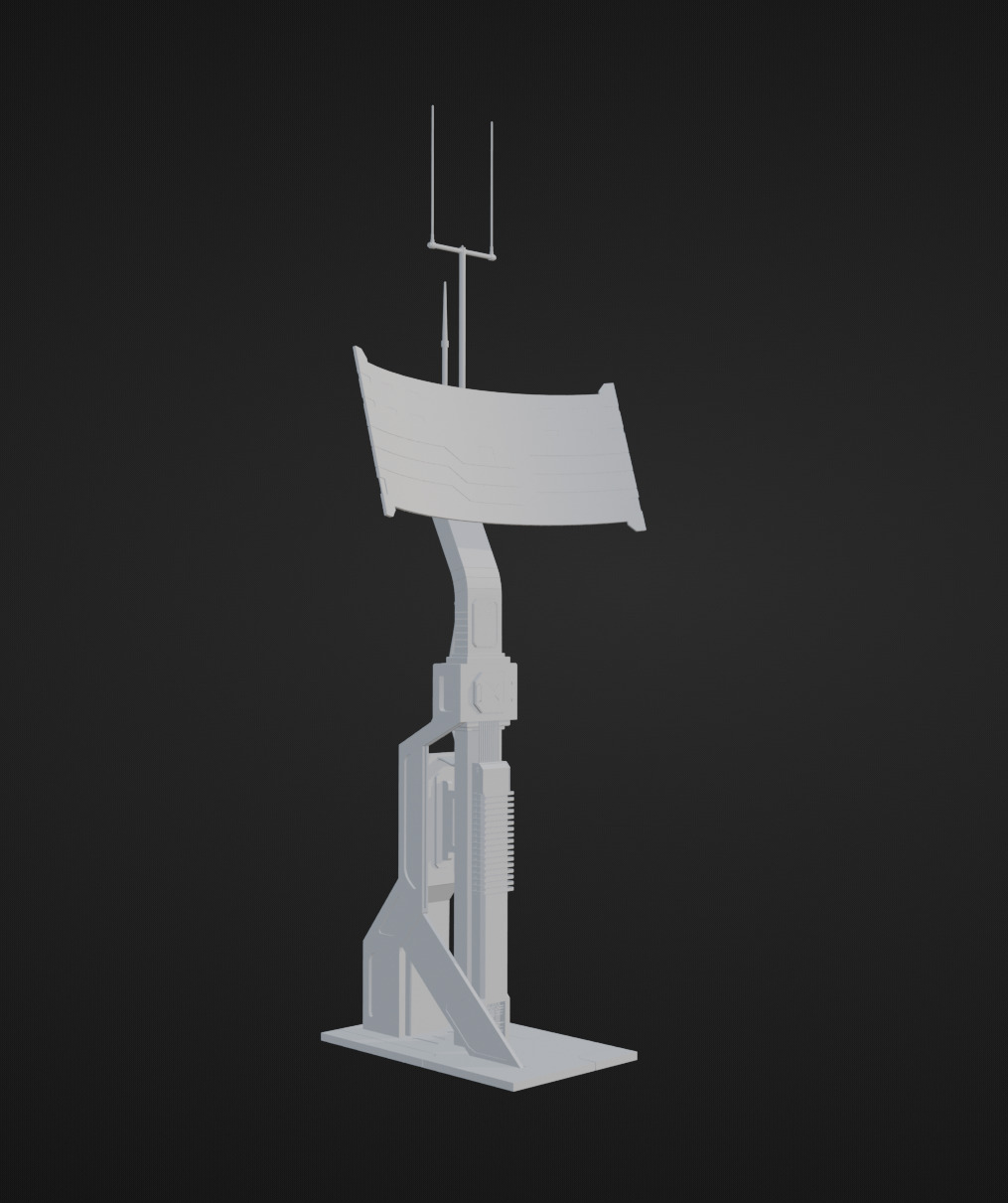 Sci-Fi Antenna Model 3D model_3