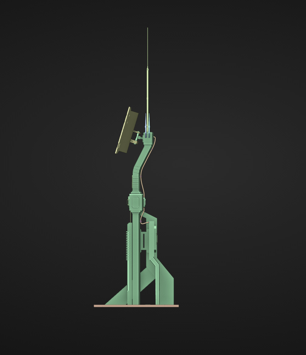 Sci-Fi Antenna Model 3D model_8