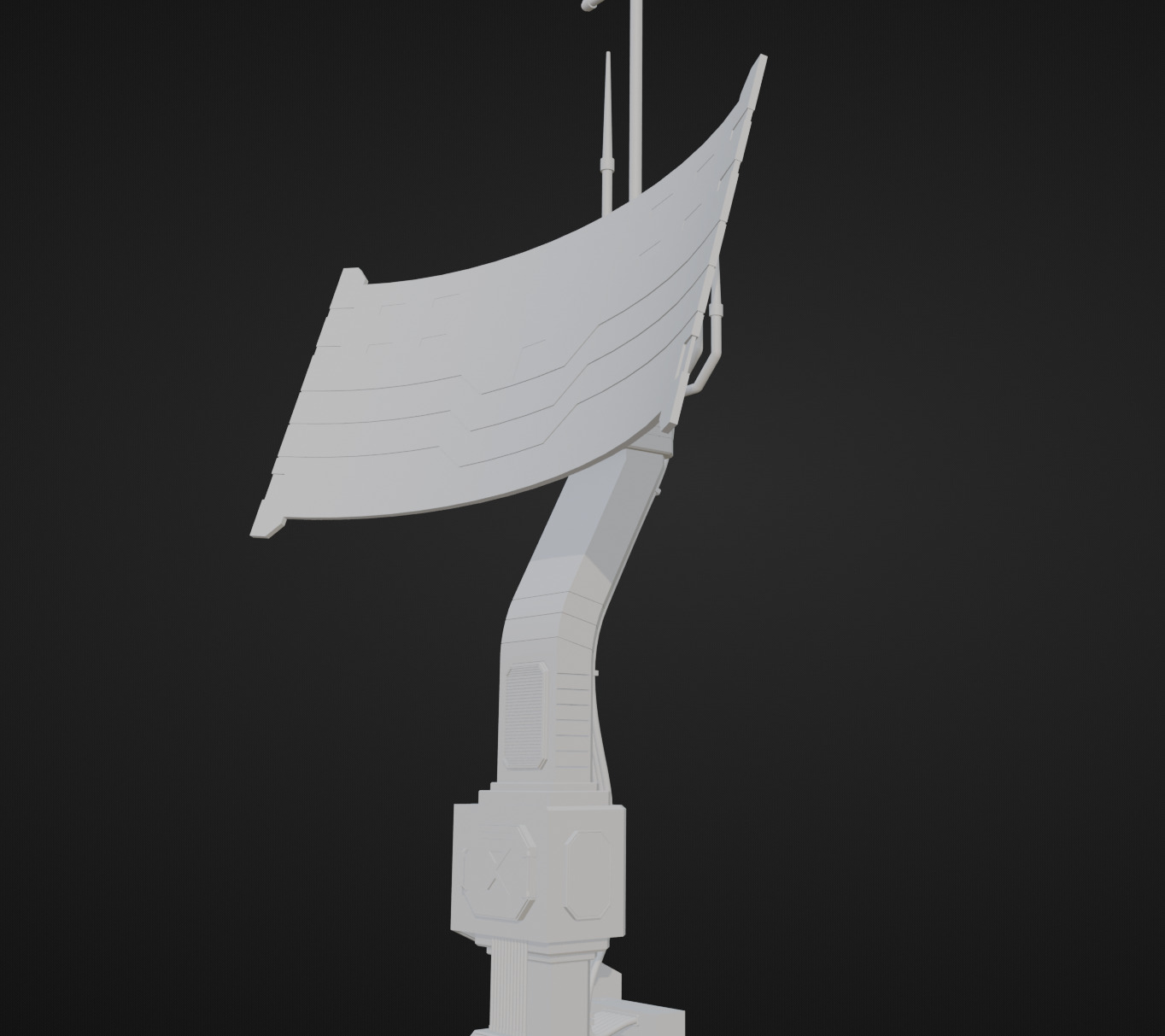 Sci-Fi Antenna Model 3D model_7
