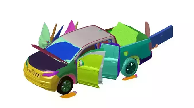 Honda Ridgline 2017 Vehicle 3d scan model