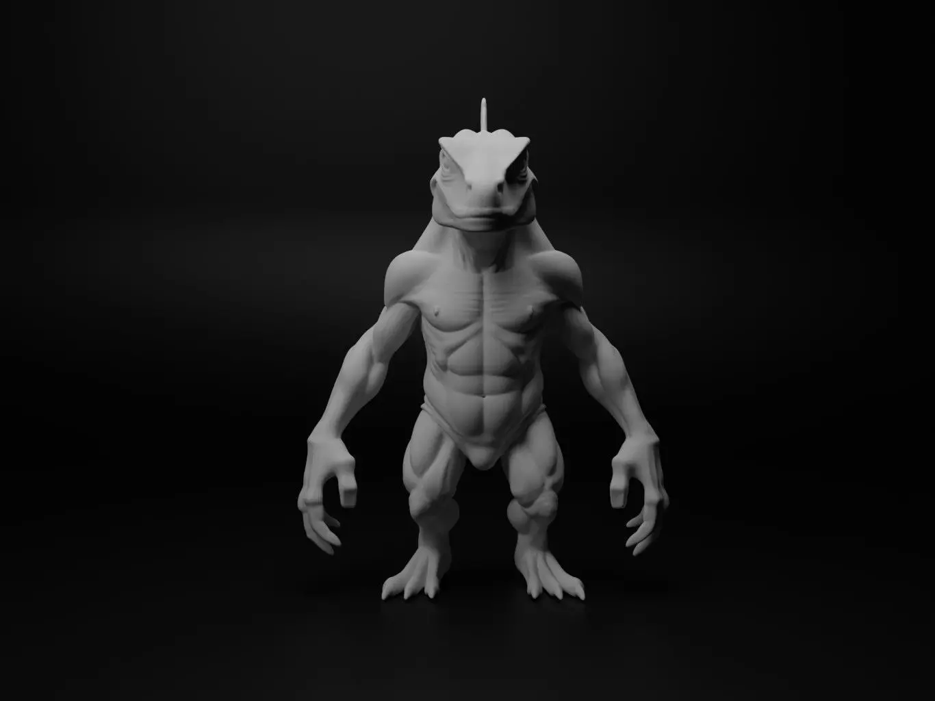 lizard hybrid figure 3D print model_0