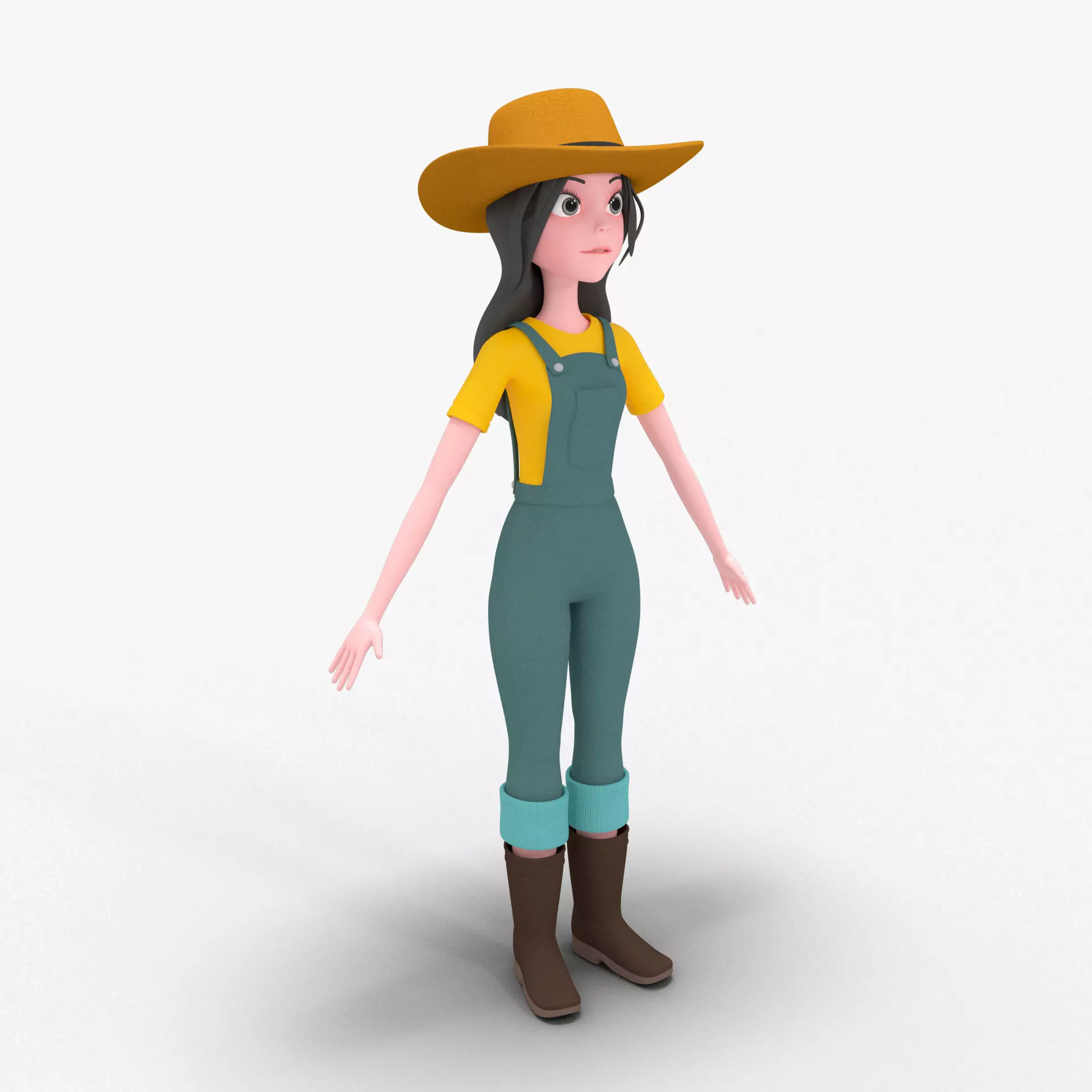 Girl Cartoon 3D model