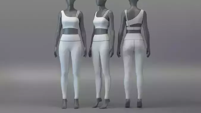 Sports Bra and Leggings Set