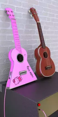 Ukulele Soprano  Free 3D model