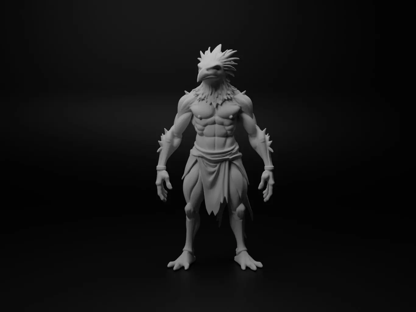 magpie hybrid figure 3D print model