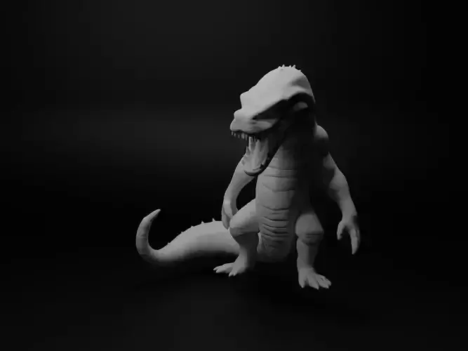 moray eel hybrid figure 3D print model