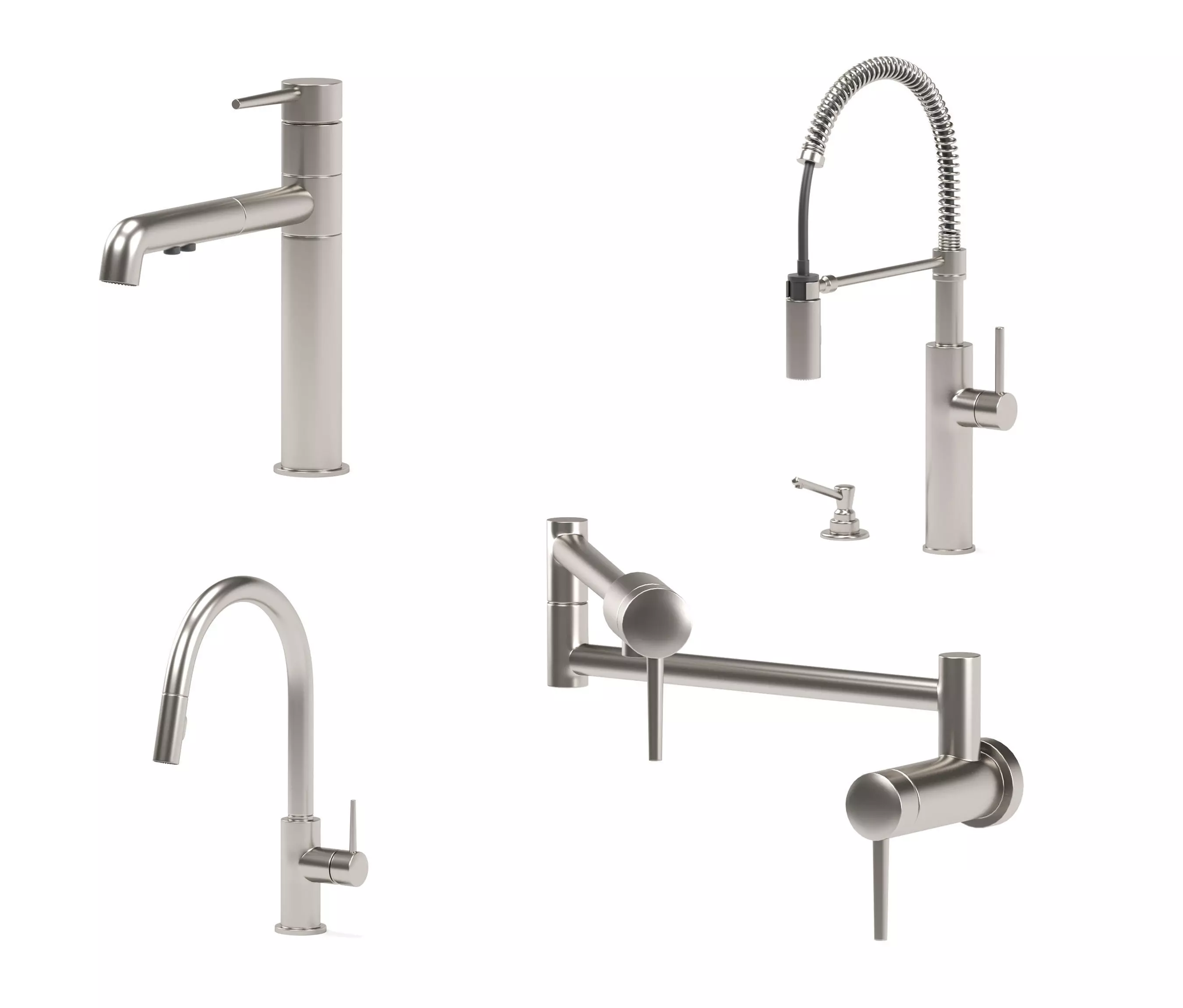 DELTA kitchen faucets collection 3D model_0