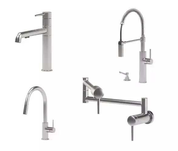 DELTA kitchen faucets collection 3D model