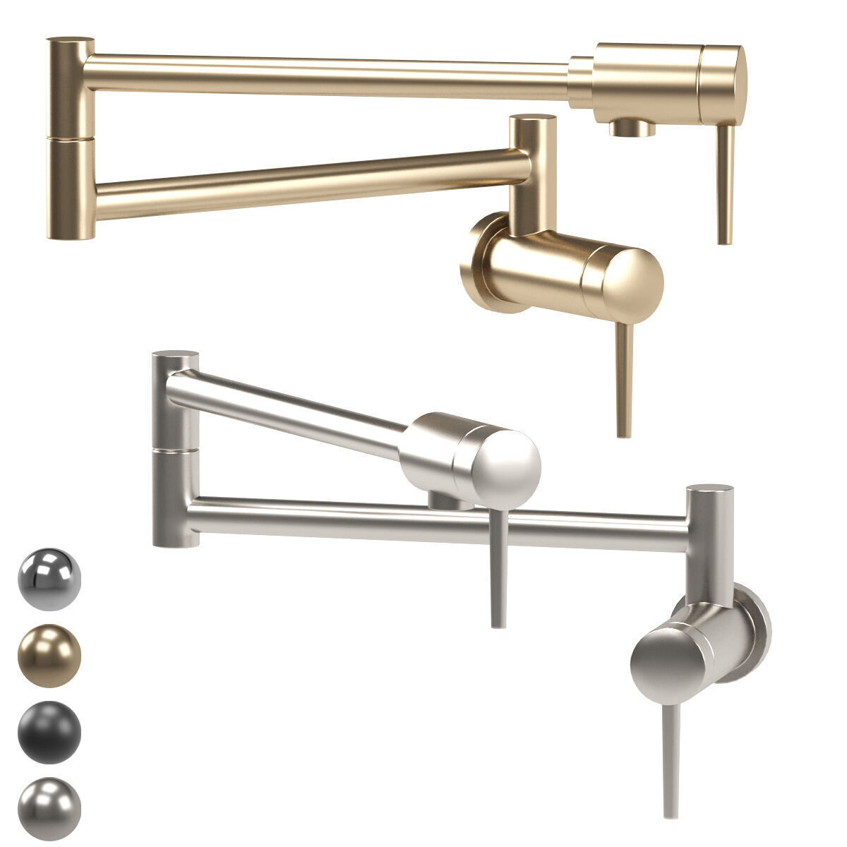 DELTA kitchen faucets collection 3D model_4