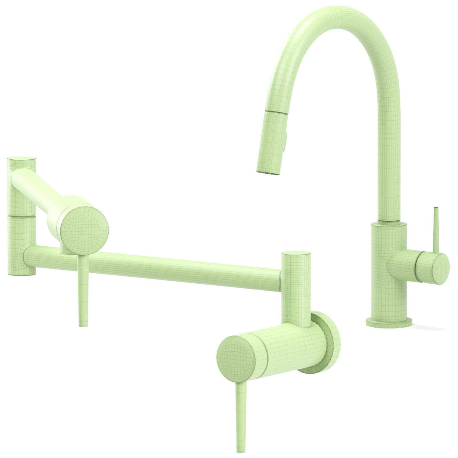DELTA kitchen faucets collection 3D model_6