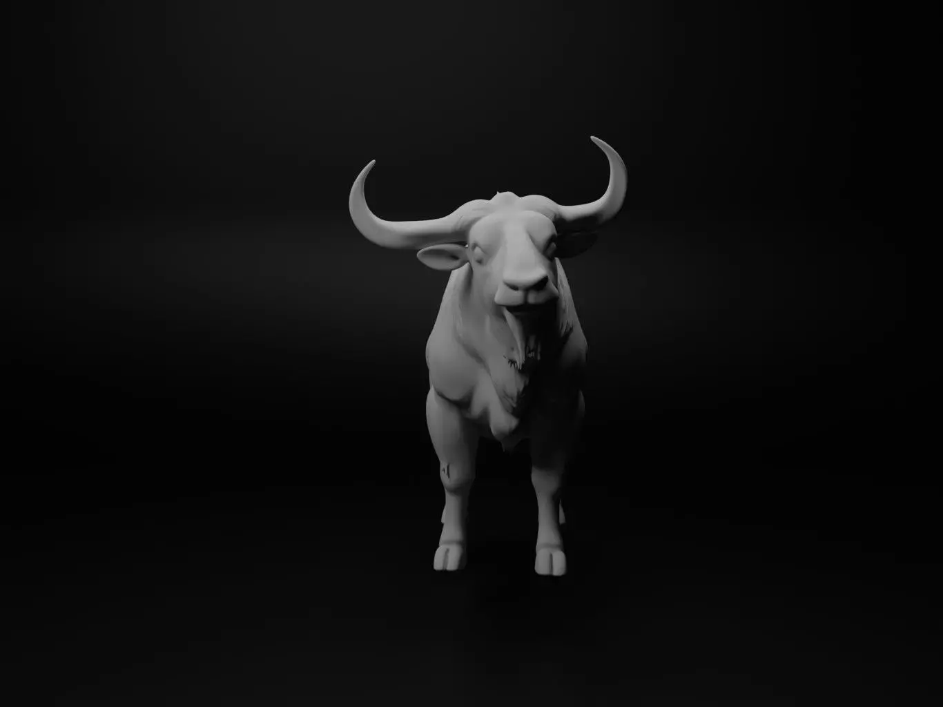 musk ox hybrid figure 3D print model_0