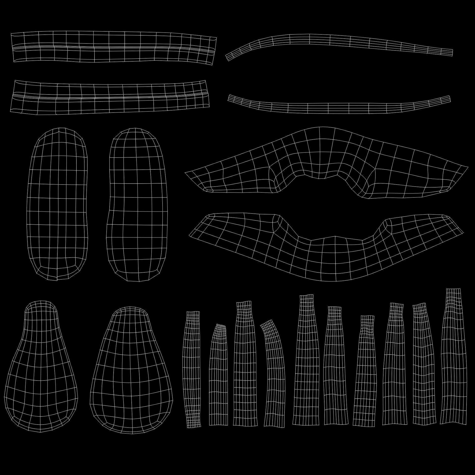 Girl Cartoon 3D model_11