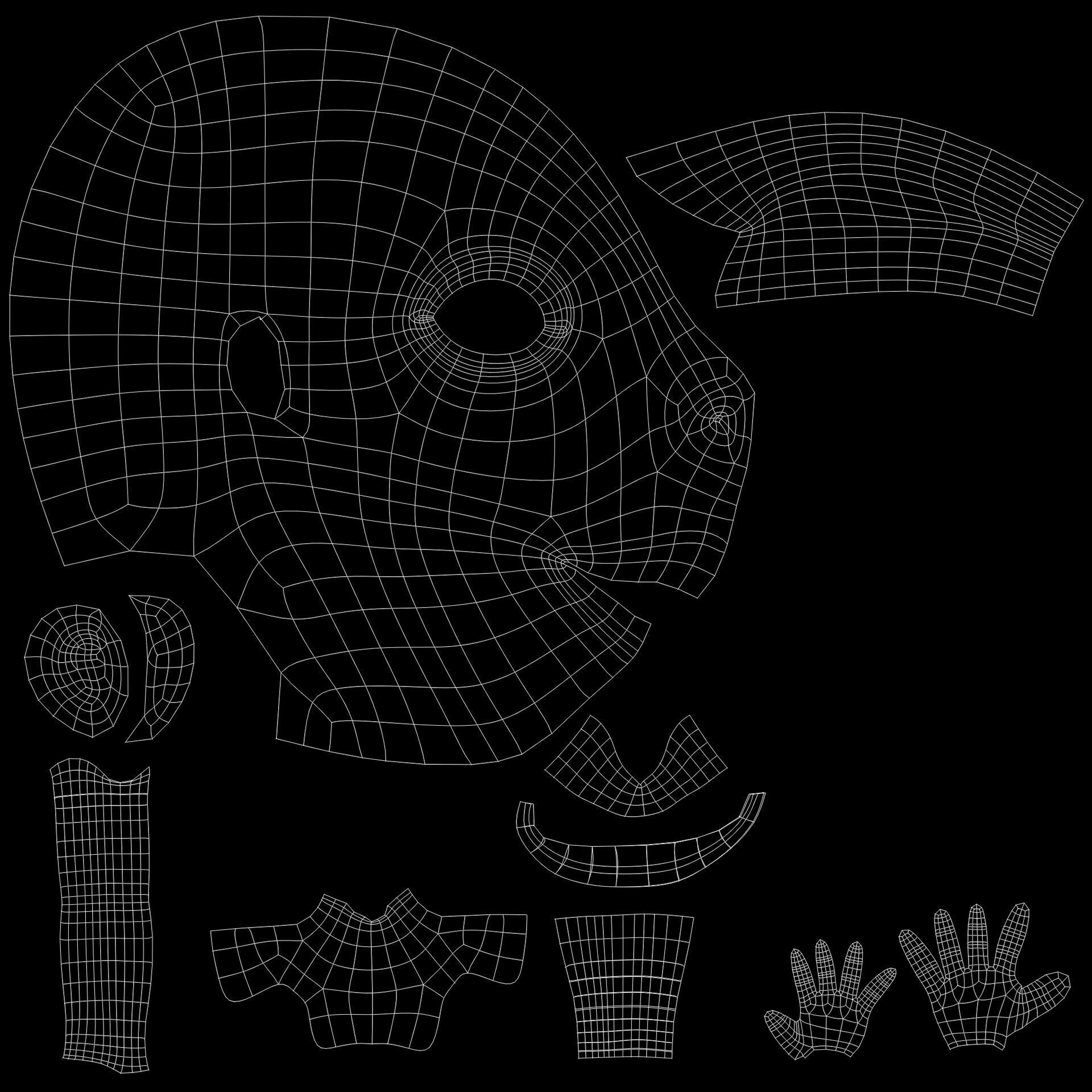 Girl Cartoon 3D model_13