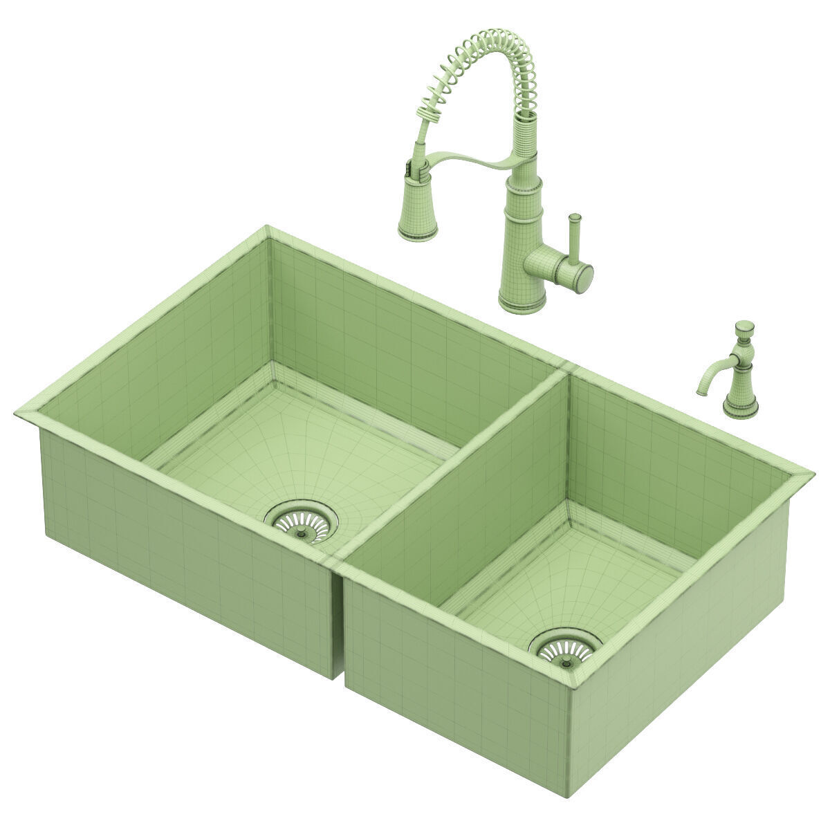 MOEN kitchen sink 3D model_6