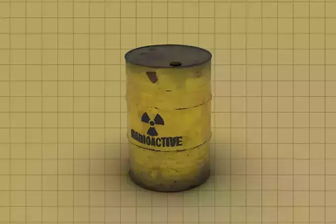 Radioactive waste barrel