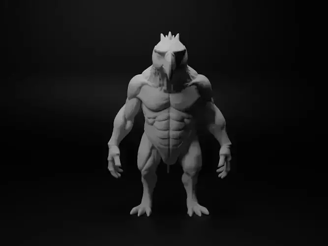 parrot hybrid figure 3D print model