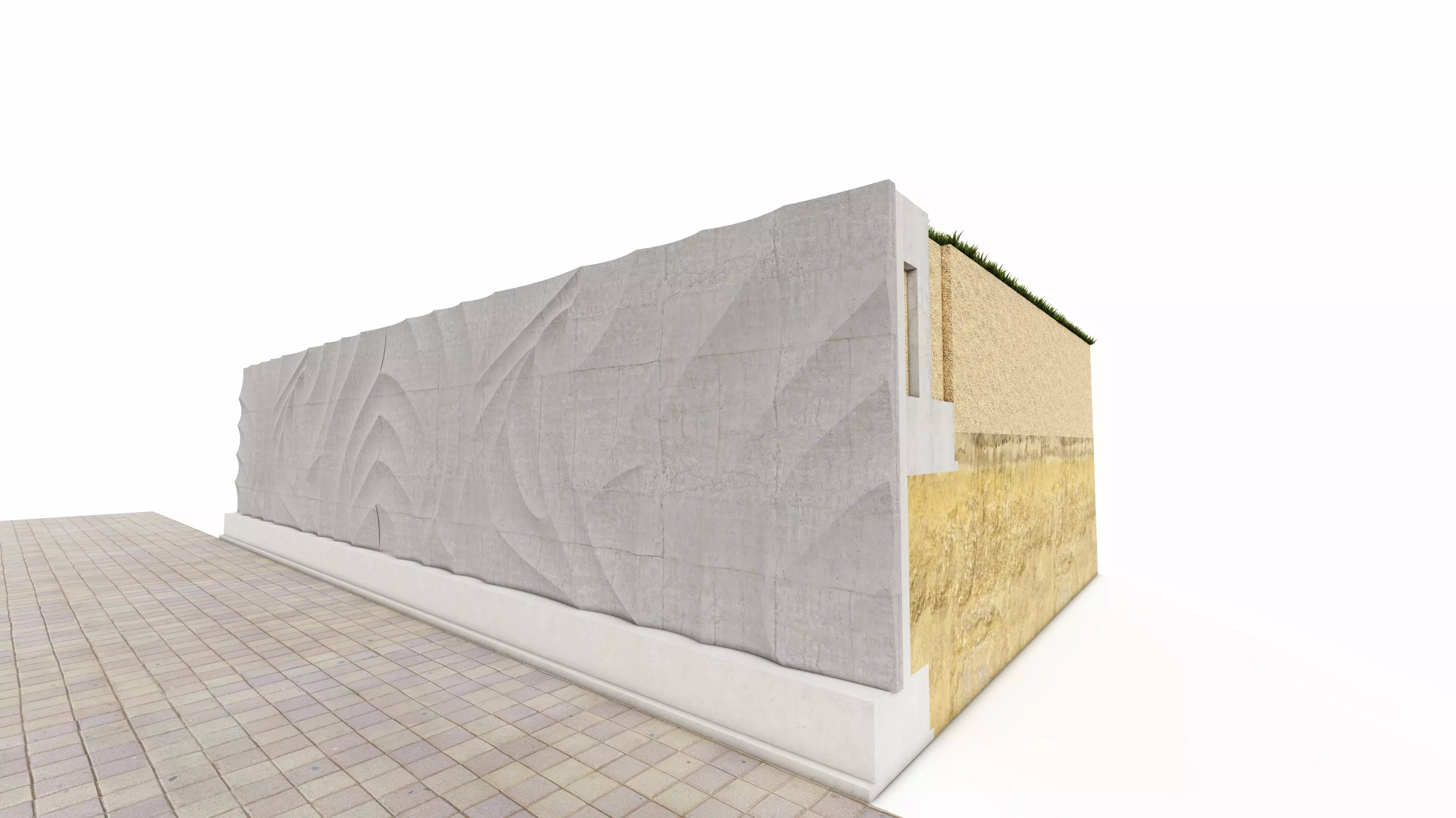 Wall Cross Section Insulation-Park wall detail-8 3D model